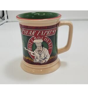 Polar Express 3D Embossed Heavy Hot Chocolate Coffee Cup Mug 12 oz, PRE-OWNED